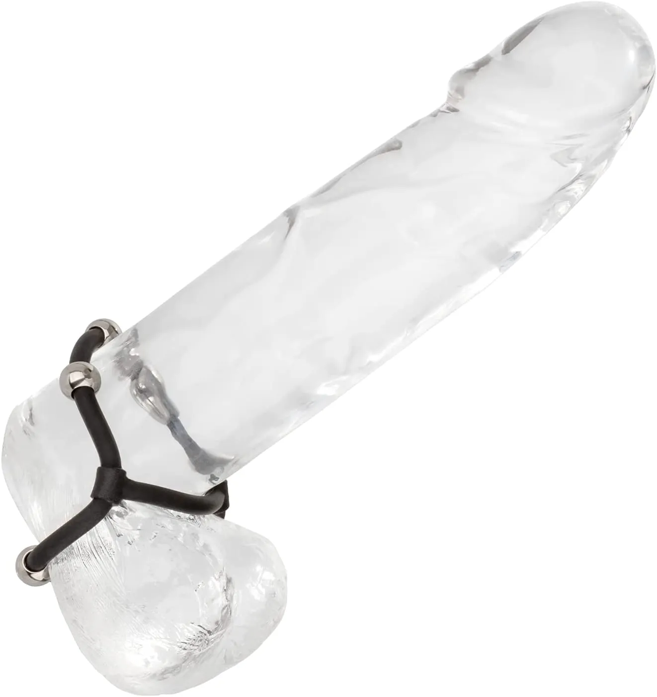 эрекционное кольцо с стальными бусинами steel beaded dual silicone maximizer в Воронеже