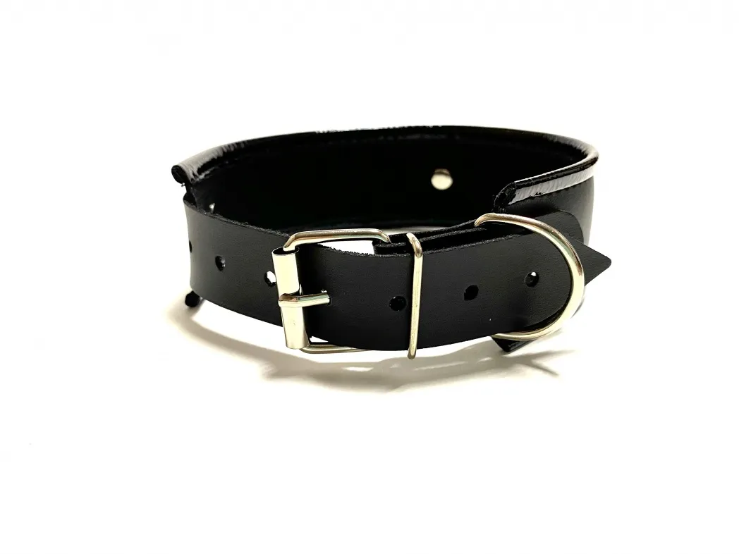 ошейник с бантиком из эко-кожи черный 50009ars в Воронеже