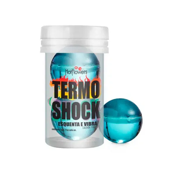 Лубрикант TERM SHOCK в виде 2-х шариков с разогревающе-покалывающим эффектом
