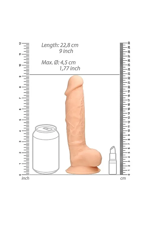 фаллоимитатор silicone dildo with balls - 22,8 см. в Воронеже