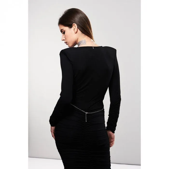 колье bijoux indiscrets desir metallique mesh collar, серебристое в Воронеже