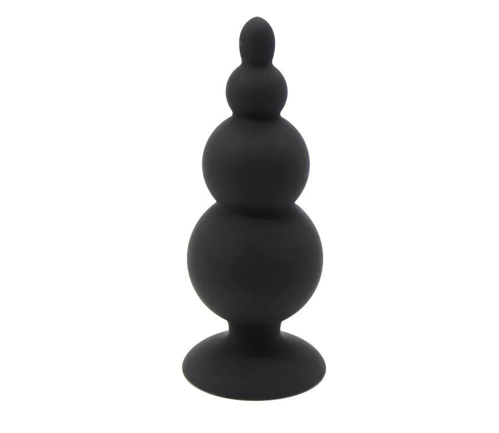 анальная пробка silicone anal toy larger, черная в Воронеже