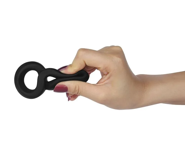 кольцо эрекционное двойное lovetoy x-basic, черное в Воронеже