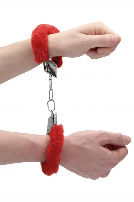 металлические наручники с меховой обивкой beginner's handcuffs furry в Воронеже