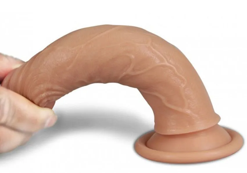 фаллоимитатор 7 inch dual layered liquid silicone nature cock, телесный в Воронеже