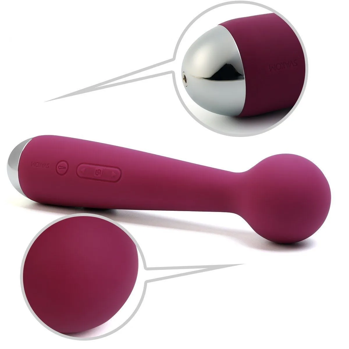 универсальный массажер с насадкой svakom emma, фиолетовый в Воронеже