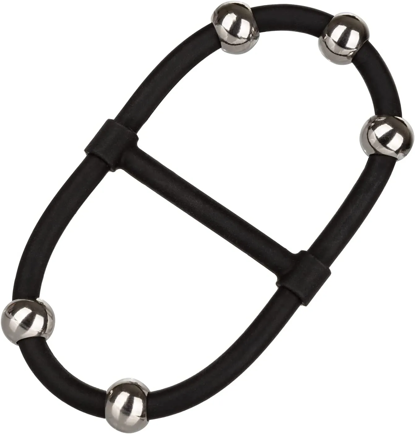 эрекционное кольцо с стальными бусинами steel beaded dual silicone maximizer в Воронеже