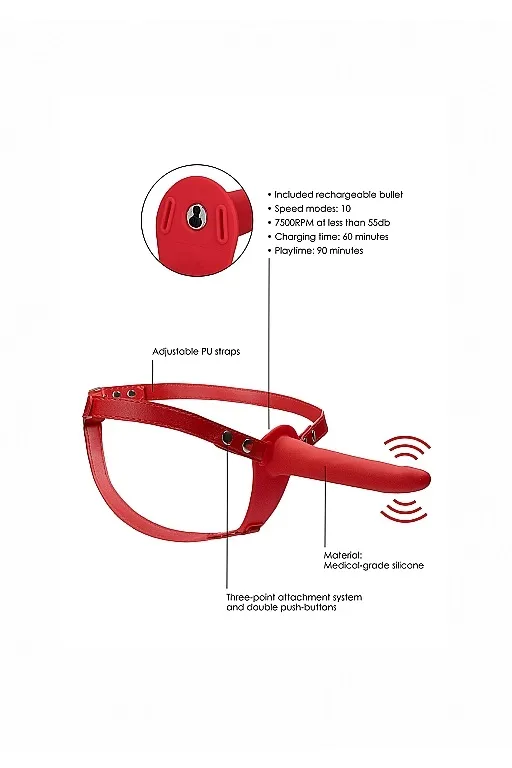двойной страпон adjustable с вибрацией в Воронеже