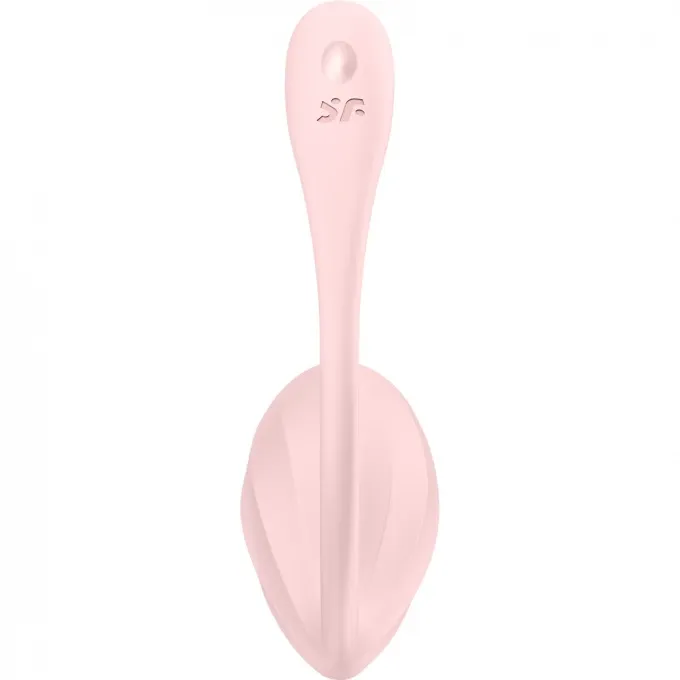 виброяйцо satisfyer ribbed petal connect app с пультом ду, розовое, 7,8 см в Воронеже