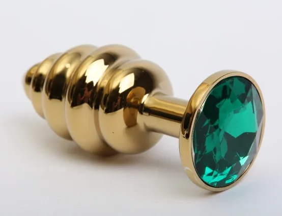 пробка металл 7,3х2,9см фигурная золото зеленый страз 47425-6mm в Воронеже
