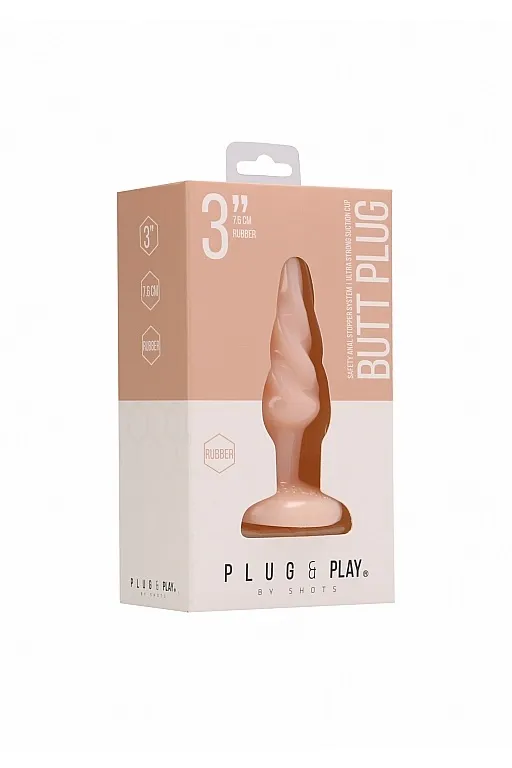 plu004fle: анальная пробка rounded - 3 inch в Воронеже