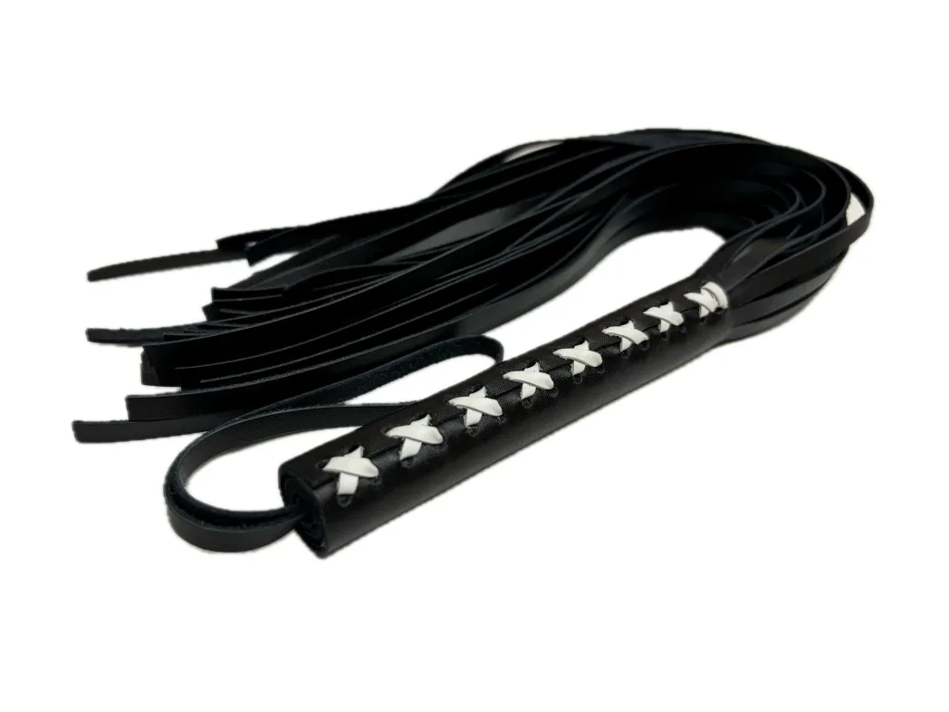 плеть кожаная с белым плетением 6019-2ars в Воронеже