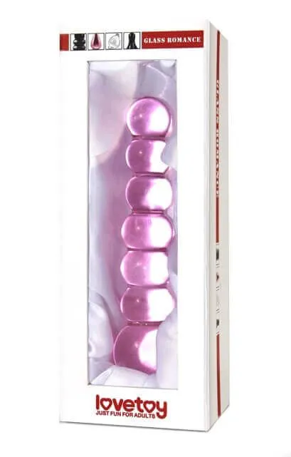 стимулятор фигурный lovetoy glass romance 09, розовый в Воронеже