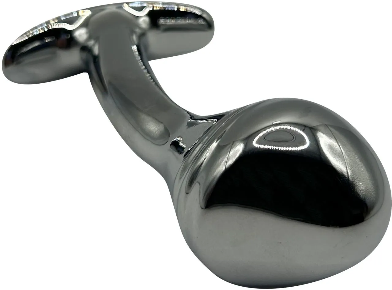 изогнутая алюминивая анальная пробка для ношения small в Воронеже