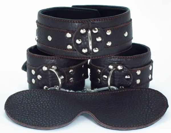 набор бдсм из мягкой кожи 53015ars в Воронеже