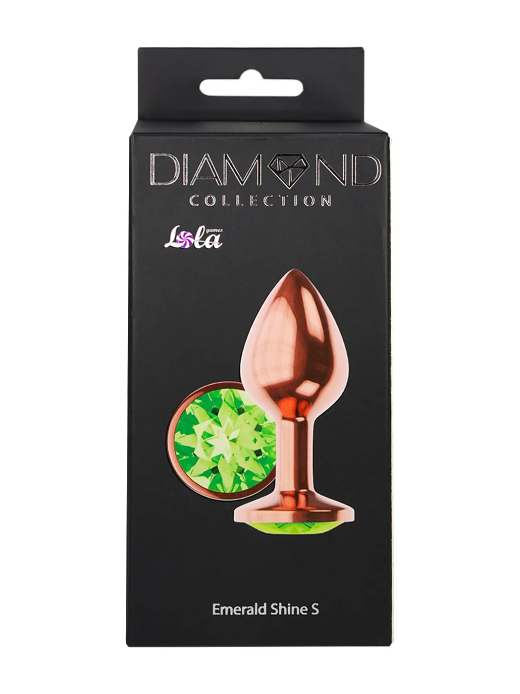 анальная пробка diamond emerald shine s розовое золото 4027-01lola в Воронеже