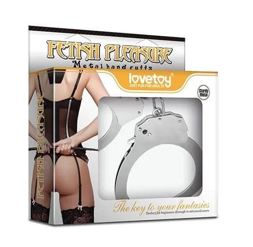 наручники декоративные lovetoy fetish pleasure metal, серебристые в Воронеже