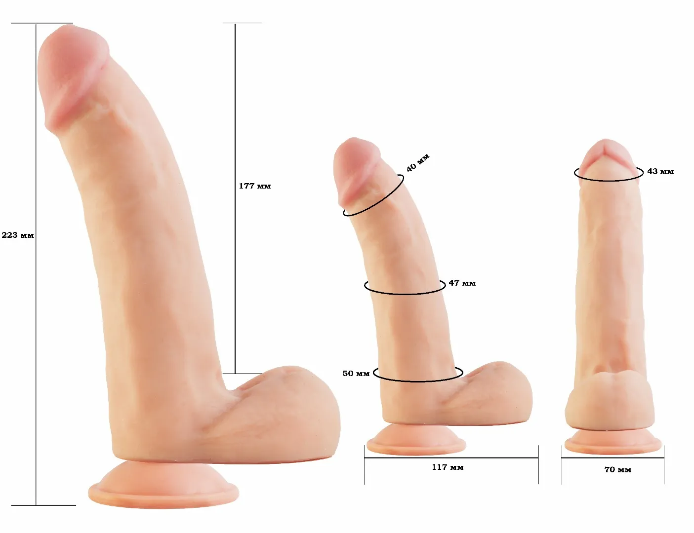 фаллоимитатор на присоске android collection-iv 7.8" 552903ru в Воронеже