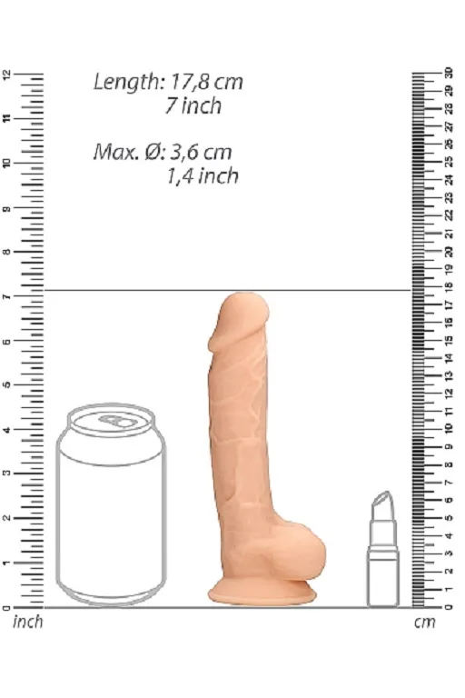 фаллоимитатор silicone dildo with balls - 17,8 см. в Воронеже