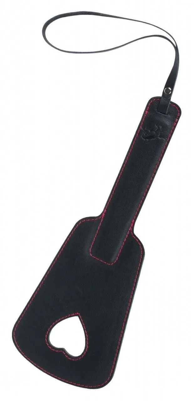 пэддл кожаный tm fire horse с сердцем, чёрный в Воронеже