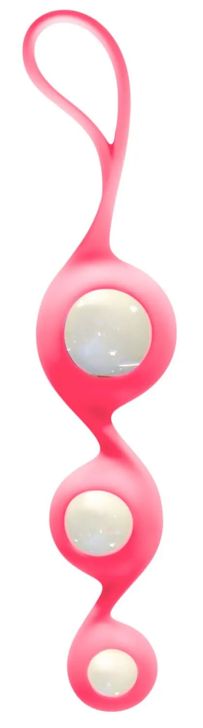 вагинальные шарики juicy toyz glass, розовые в Воронеже