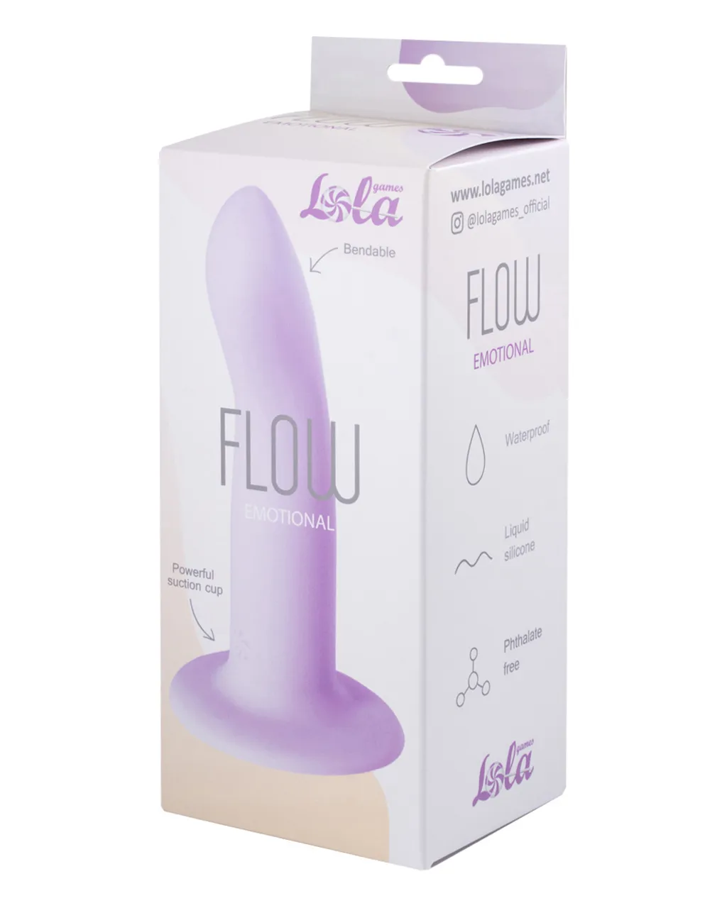 нереалистичный дилдо flow emotional purple 2040-01lola в Воронеже