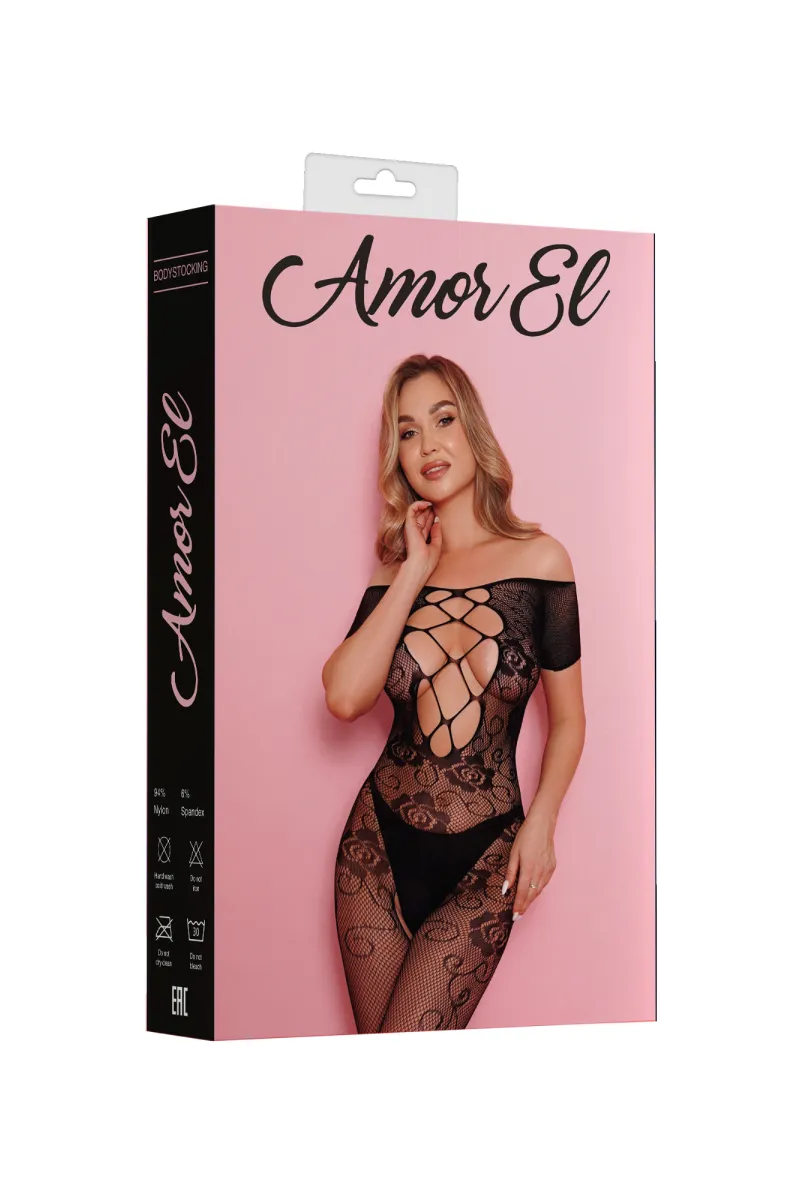 Эротическое кетсьюит (боди-комбинезон) cristina s/l черный в Воронеже