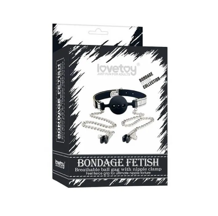 кляп с зажимами для сосков lovetoy bondage fetish в Воронеже
