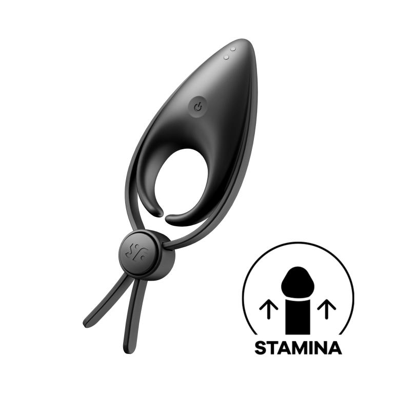 эрекционное кольцо (лассо) sniper с вибрацией (черный) в Воронеже