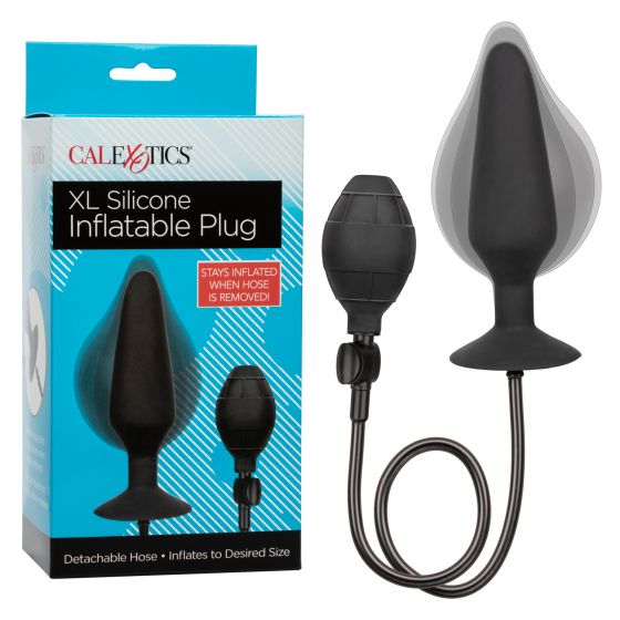 Расширяющаяся анальная пробка с отсоединяющимся шлангом XL SILICONE INFLATABLE PLUG