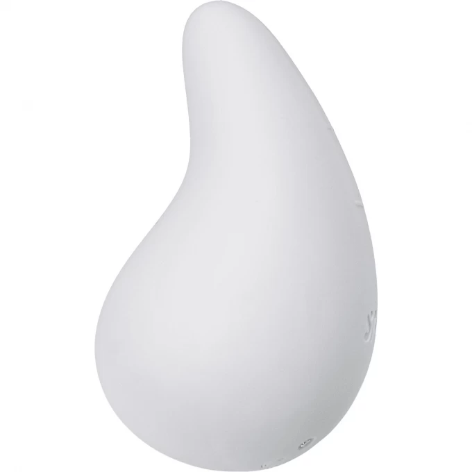 вибромассажер satisfyer dew drop, силикон, белый, 8,1 см в Воронеже