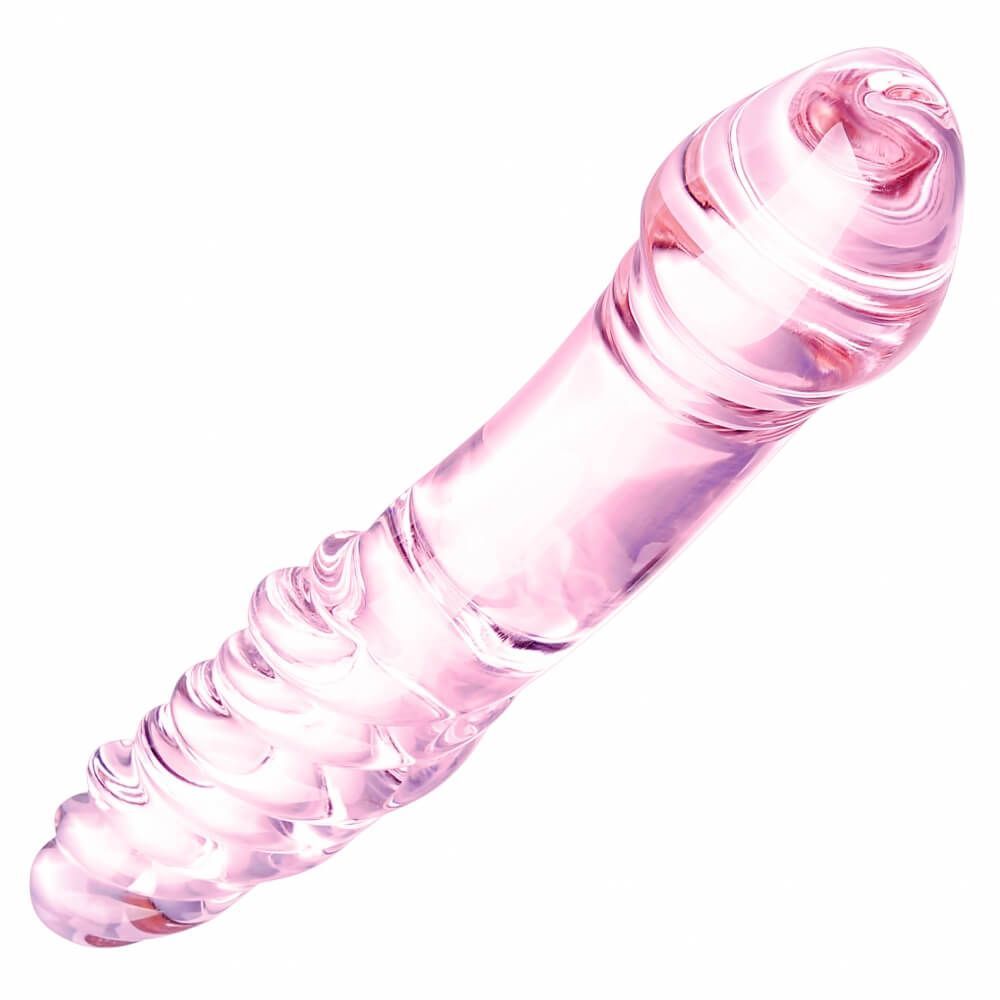 фаллоимитатор стеклянный двойной arno 165p, розовый в Воронеже