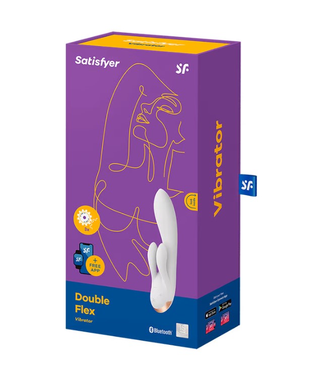 вибратор satisfyer double flex connect app white 002620sa в Воронеже