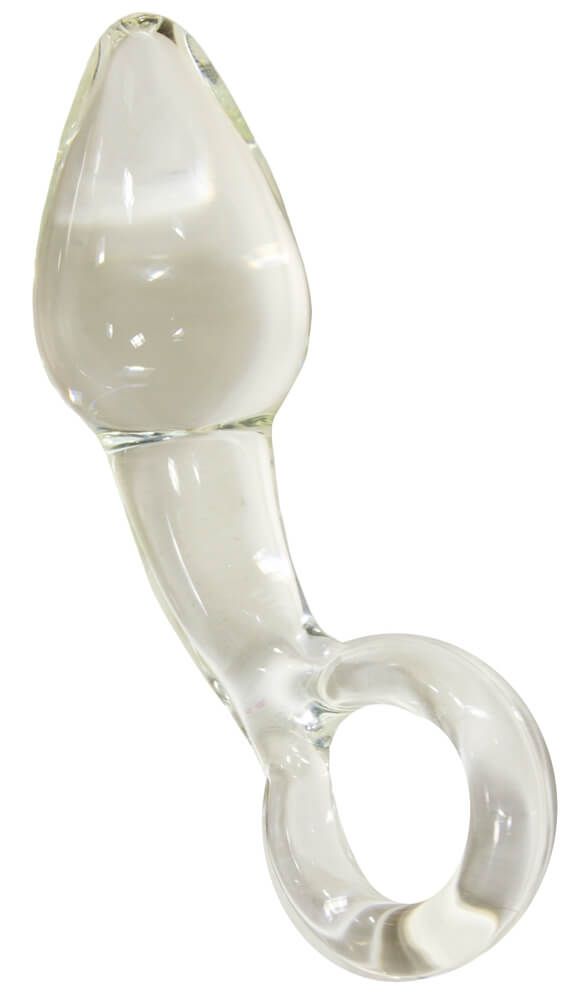 анальный стимулятор стеклянный с кольцом arno 155, прозрачный в Воронеже