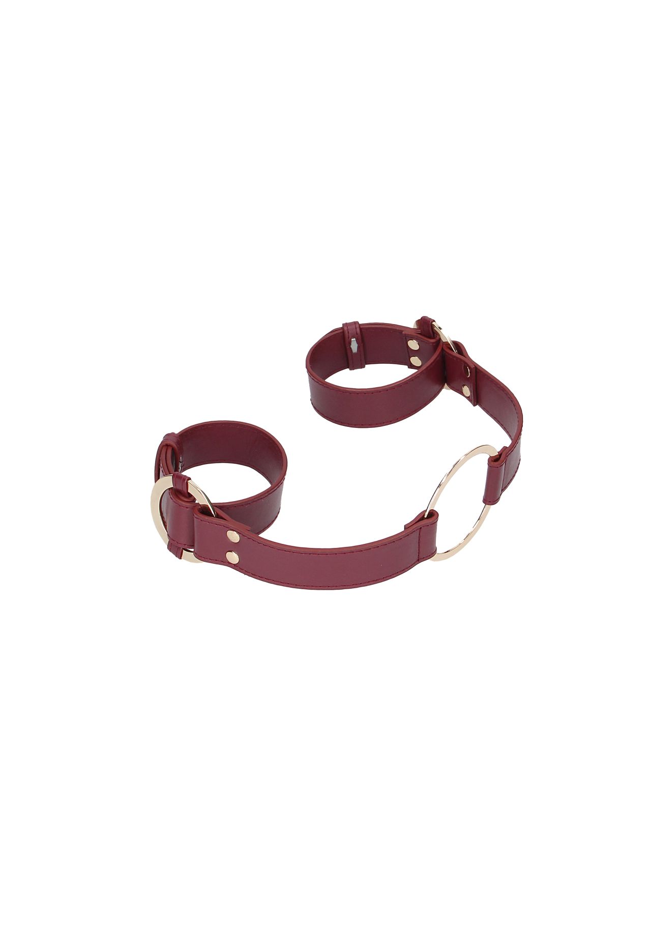 оковы на руки ouch ouch! - handcuff with connector - burgundy в Воронеже