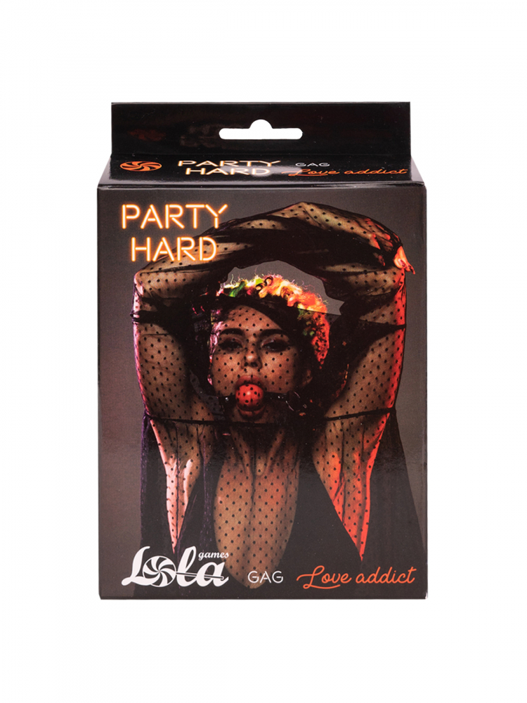 кляп party hard love addict red 1146-02lola в Воронеже