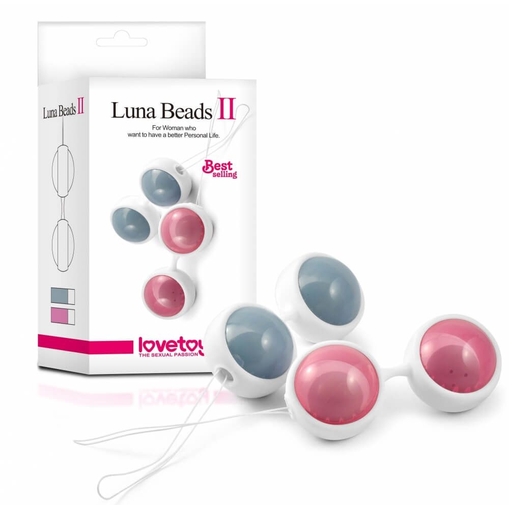 вагинальные шарики lovetoy luna beads, голубые в Воронеже