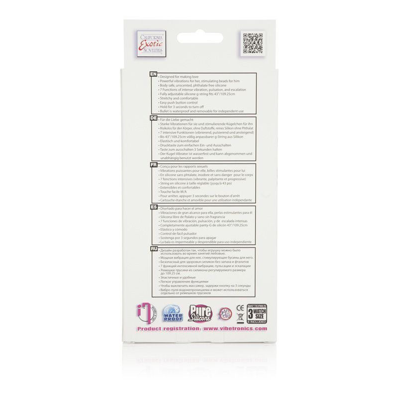 вибротрусики california exotic novelties love rider, розовые в Воронеже