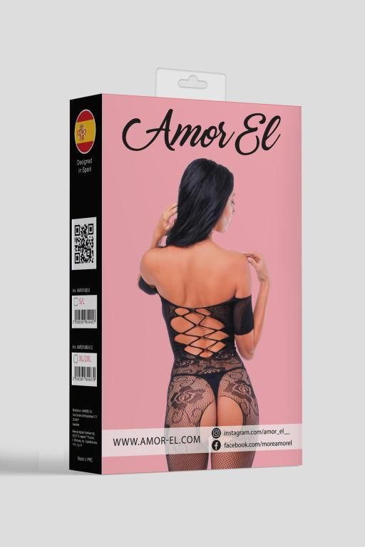 Эротическое кетсьюит (боди-комбинезон) cristina s/l черный в Воронеже