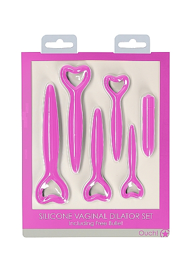 набор вагинальных расширителей с вибропулей silicone vaginal dilator set в Воронеже