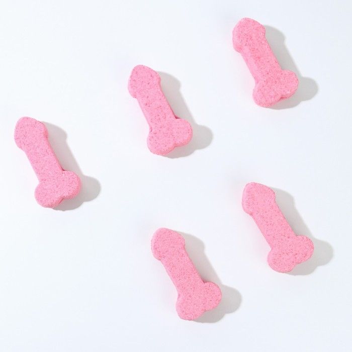 набор бомбочек для ванны в форме мужского достоинства «сильной и независимой», 5 шт по 30 г в Воронеже