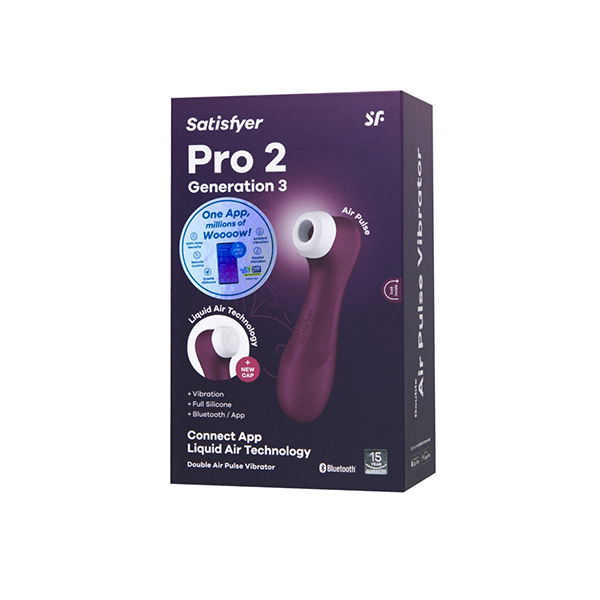 клиторальный вибростимулятор satisfyer pro 2 generation 3 with liquid air, бордовый в Воронеже