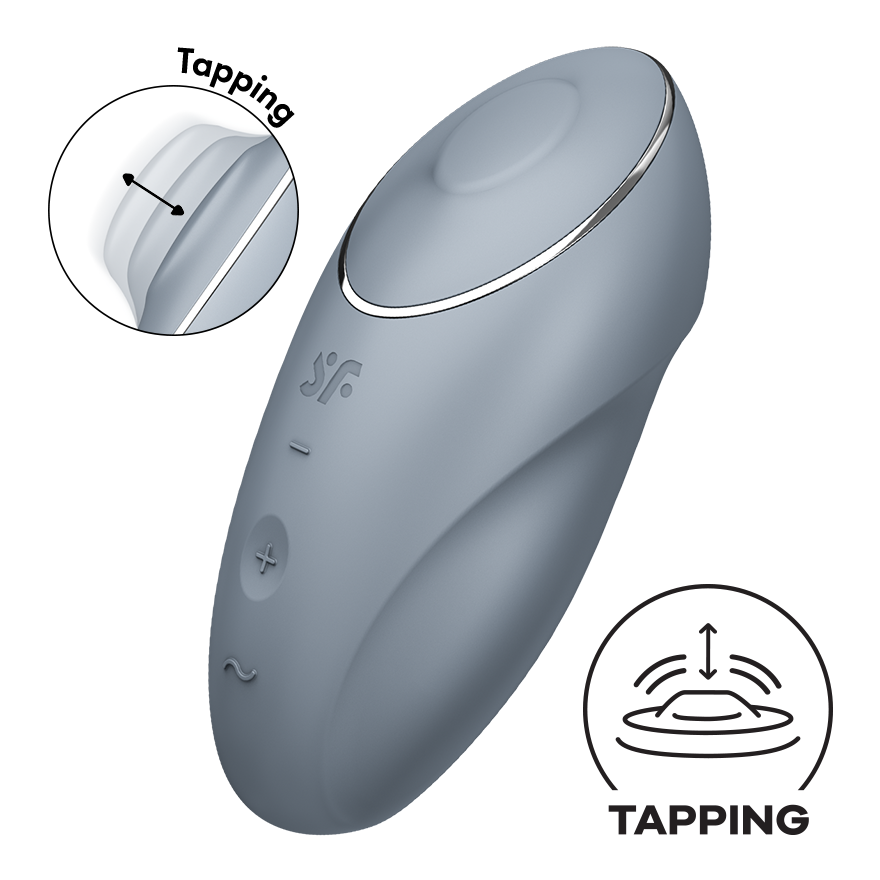 пульсирующий массажер satisfyer tap&climax 1 gray-blue 046020sa в Воронеже