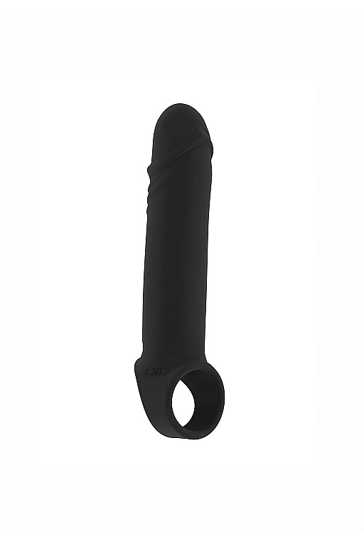 Увеличивающая насадка на пенис закрытого типа No.31 - Stretchy Penis Extension - Black