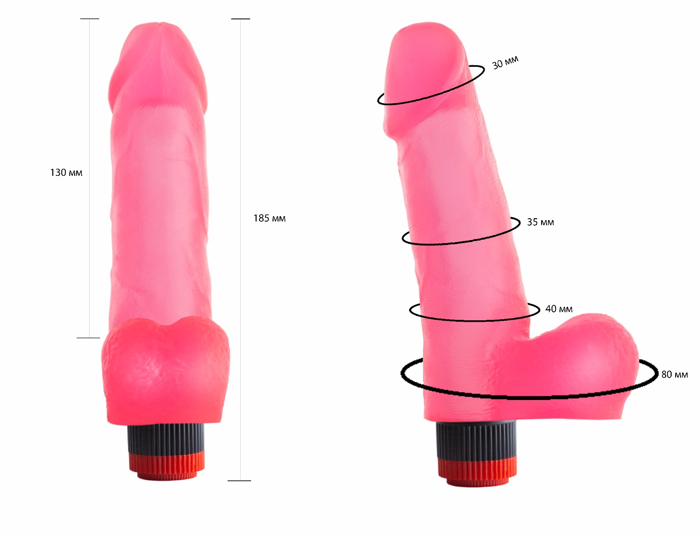 вибратор гелевый розовый 221700ru в Воронеже