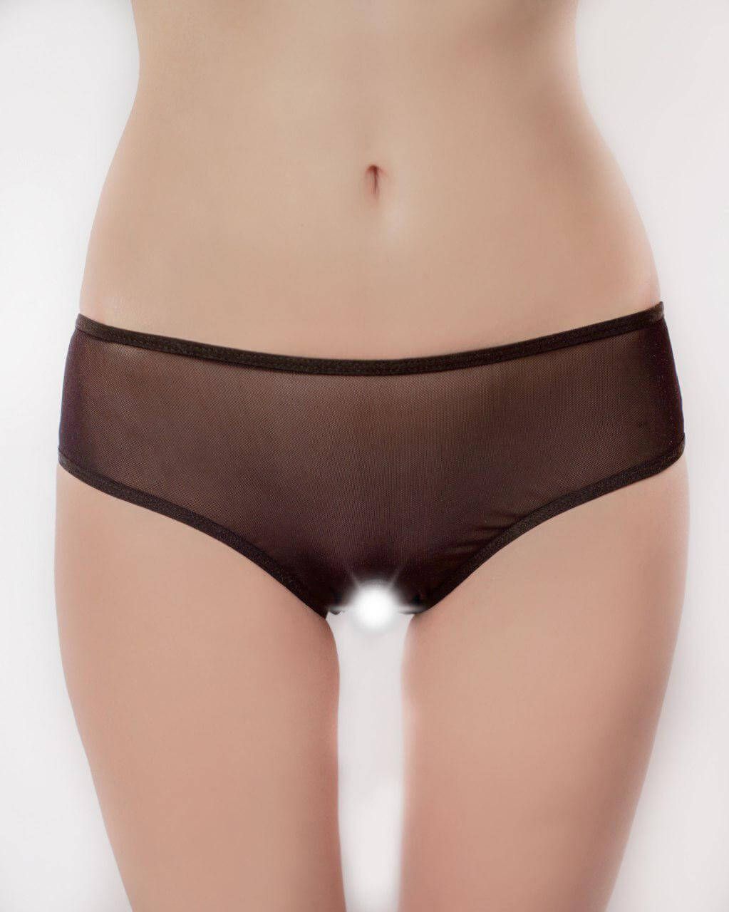 Трусики Lapin Rose из сетки с бусинами