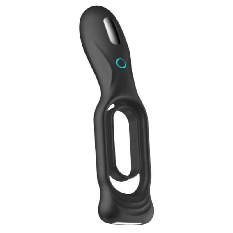 Виброкольцо Shots Media Cock Ring, черное c