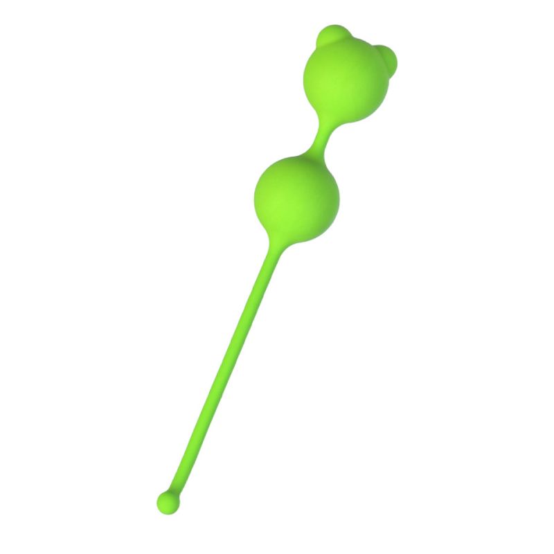 Вагинальные шарики A-Toys by TOYFA Meeko, силикон, зеленый d 2,7 см, шт