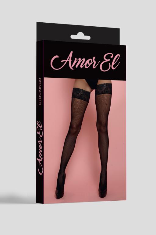 Эротическое чулки в мелкую сетку rosa roja s/l черные в Воронеже