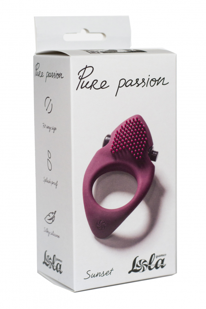 эрекционное виброкольцо pure passion sunset wine red 1302-02lola в Воронеже